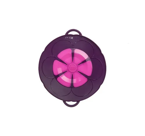 Kochblume Universaldeckel Größe S - Lila - Universaldeckel für Wok, passend für alle Herdarten (elektrisch, Gas, Induktion) und sorgt für energieeffizientes Kochen.