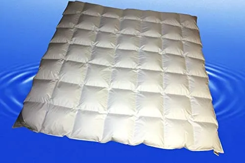 Luxus Kassetten Daunenbett 240x220 cm - Bettdecken für alle Jahreszeiten, atmungsaktiv und hypoallergen, aus 100% neuen Daunen für höchsten Schlafkomfort in Weiß.
