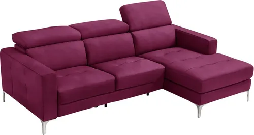 Egoitaliano Ecksofa Matt, erstklassiger Sitzkomfort, aufwendige Detailverarbeitung, L-Form, mit verstellbaren Kopfteilen zum Relaxen