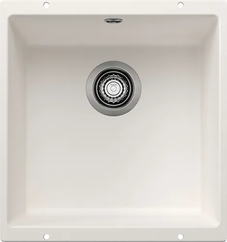 Blanco Rotan 400-U Granitspüle - Elegante weiße Spüle für jede Küche - Sanitäranlagen & Zubehör - Hochwertige Granitspüle mit großem Beckenvolumen und modernen, klaren Linien für stilvolles Kochen und Spülen.