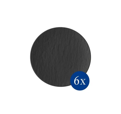 Villeroy & Boch Brotteller Manufacture (6 St) in schwarz von Villeroy & Boch