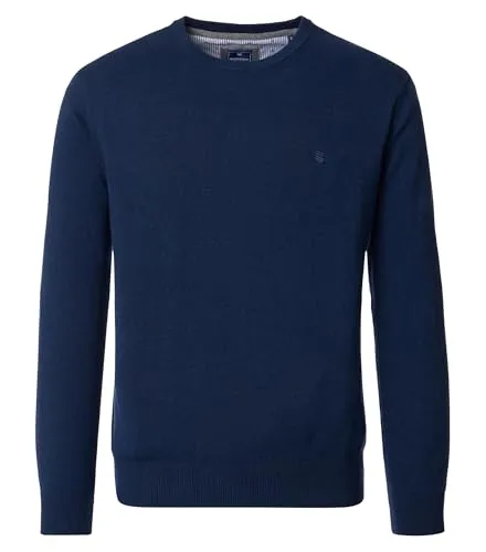 Redmond NOS Round-NE - XXL Pullover für Herren - Bequemer Rundhals-Pullover mit geradem Schnitt und Bündchen. Ideal für lässige Outfits, mit Logo auf der Brust für einen modischen Akzent.