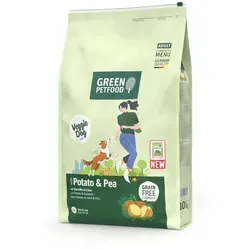 Green Petfood Dog Potato & Pea 10kg - Trockenfutter für Hunde - Hochwertiges Hundefutter mit Kartoffeln und Erbsen, ideal für ausgewachsene Hunde und besonders gut verträglich.