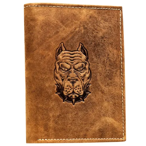 Herren Ledergeldbörse N4-CHM-DOG-2-BL-COGNAC