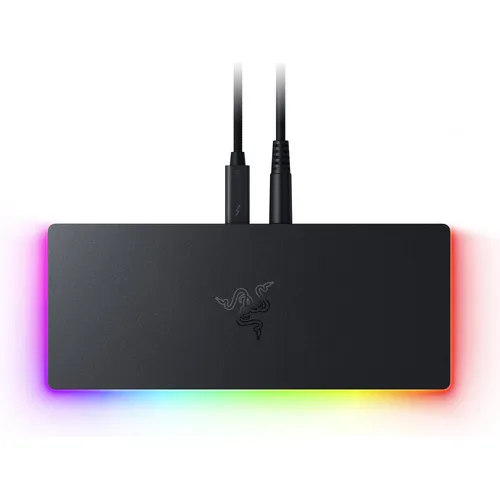 Razer Thunderbolt 5 Dock - Vielseitiges Desktop-RGB-Dock für mehrere Geräte - Weiteres Notebook-Zubehör mit 140W Netzteil, 8K Unterstützung und M.2 SSD Steckplatz für maximale Leistung und Flexibilität.