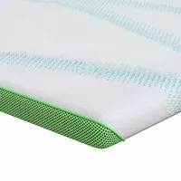 vidaXL Matratzenauflage 160 x 200 cm in Weiß und Grün - Hochwertiger Matratzentopper aus Jacquard-Stoff für mehr Komfort und eine stilvolle Note in deinem Schlafzimmer. Ideal zur Verbesserung der Liegefläche und für erholsame Nächte.