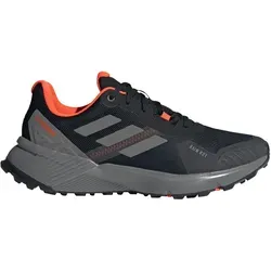 adidas Terrex Soulstride RainReady Trailschuh Herren - Schwarz, Grau, Größe 44 2/3 - Laufschuhe mit wasserdichter RAIN.RDY Technologie für trockene Füße und hervorragendem Grip auf jedem Terrain. Ideal für Trailrunning und entspannte Läufe in der Natur.