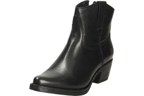 Apple of Eden Western Gr.39, Schwarz - Wanderschuhe aus langlebigem Echtleder, hautfreundliche Lederdecksohle und bequemer Reißverschlusseinstieg für optimalen Tragekomfort.