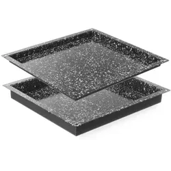 Hendi Blech GN2/3 emailliert für Konvektomat - Gastronomie Zubehör mit hitzebeständigem emaillierten Stahl, ideal für gleichmäßige Wärmeverteilung und bis zu 90 % weniger Fettbedarf.