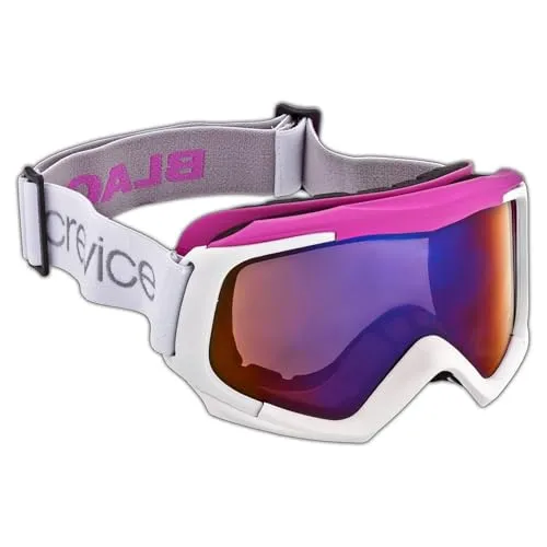 Black Crevice Damen Skibrille mit Doppelscheibe, weiß/pink, BCR043488-1…