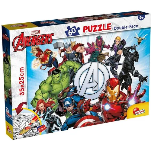 Lisciani 99658 - - MARVEL PUZZLE DF M-PLUS 60 AVENGERS (60 Teile) (103237)