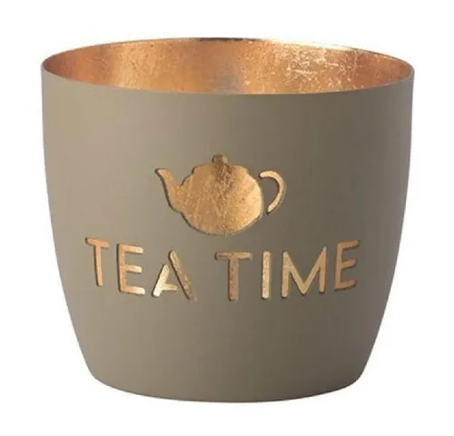 Giftcompany Windlicht Windlicht Madras Tea Time Sandstone/Gold