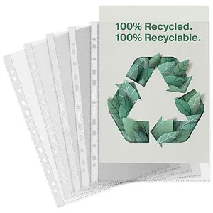 Esselte Prospekthüllen DIN A4 transparent genarbt 0,07 mm, 100 St.