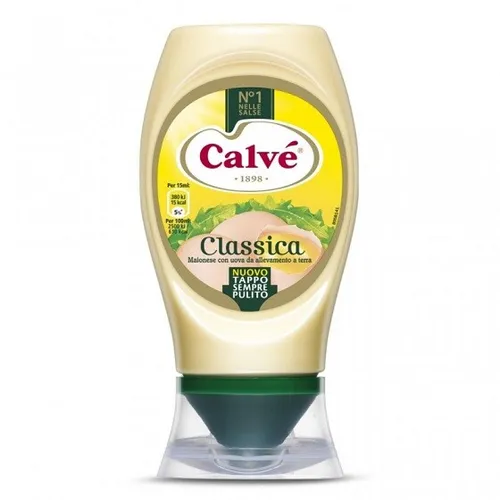 Calvé Mayonnaise Squeeze Fritessoße Soße Sauce 250ml mit Eiern aus Nährboden