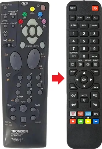 Fernbedienung passend für THOMSON RCT443MN1-TV | RCT443MN1TV