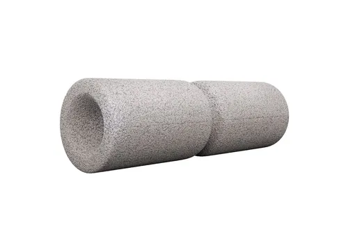 GORILLA SPORTS Pilatesrolle Faszienrolle - Umlaufrille, 38cm, Schaumstoff, Farbwahl - Foam Roller