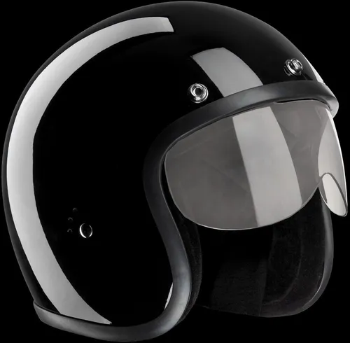 Bandit Motorradhelm Jet Steck Visier - Motorrad-Headsets – Hochwertiges Ersatzvisier für Bandit Helme, 3D-geformt und wahlweise in klar, getönt oder verspiegelt erhältlich.