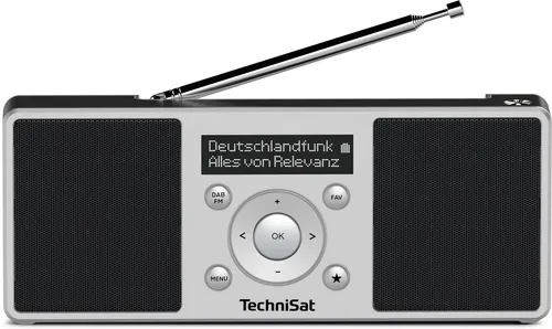 TechniSat DIGITRADIO 1 S - Tragbares Stereo DAB Radio mit Akku, hervorragender Klang und bis zu 10 Stunden mobiler Nutzung