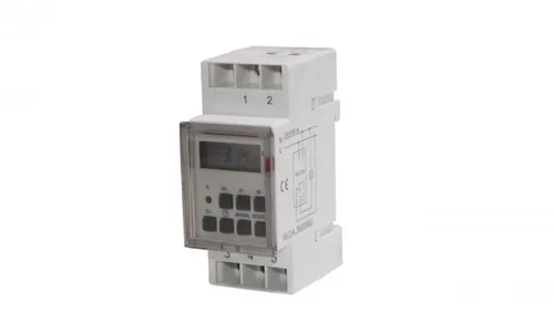 Timer cyfrowy Maclean Energy MCE09 na szynę DIN 10 programów 3600W max 156 progr