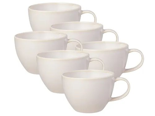 like. by Villeroy & Boch Kaffeeobertasse Set 6 aus Premium Porzellan