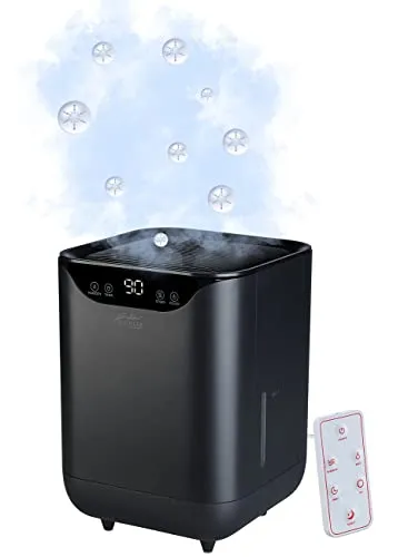 Sichler 3in1-XL Tisch-Luftwäscher, -befeuchter, -kühler - Multifunktionaler Luftreiniger mit UV-Licht zur Desinfektion und 4l Wassertank, ideal für saubere, befeuchtete Luft in Ihrem Zuhause.