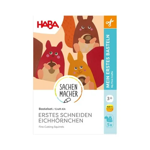 haba Sachenmacher Erstes Schneiden Eichhörnchen Bastelset