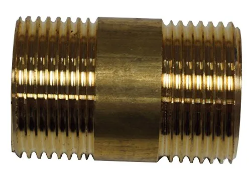 Cornat Messing Rohrnippel 3/4 Zoll , 40 mm, T396905 Gold