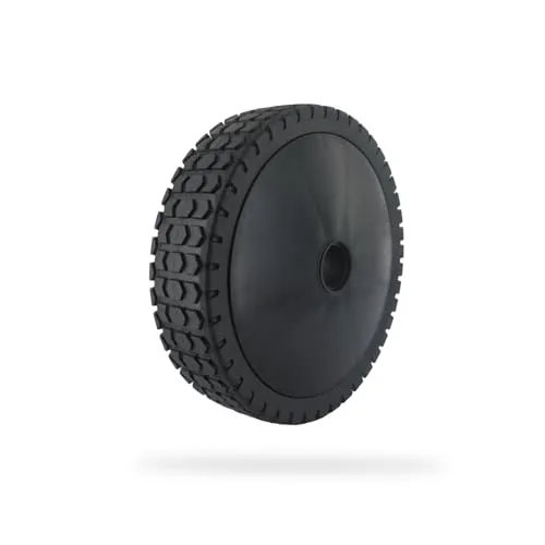 GREENSTAR Kunststoff-Rad mit Reduzierhülsen, Universell, Außen-Ø 180 mm, Radkappe, inkl. 4 Reduzierhülsen 8, 10, 12 und 12,7 mm