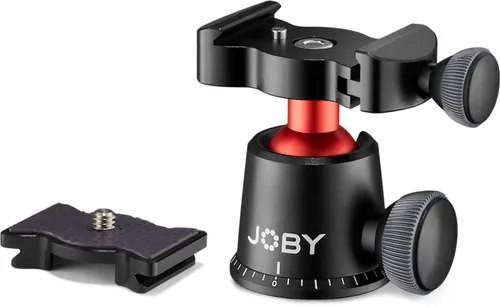 Joby BallHead 3K PRO Kugelkopf - Stativkopf aus Aluminium mit kompaktem Design, ideal für Camcorder, DSLR- und Systemkameras. Bis 3 kg belastbar, Arca-Swiss-kompatible Schnellwechselplatte für schnellen Wechsel.