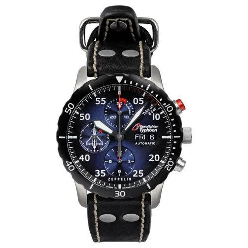 Zeppelin 7218-3 Eurofighter Typhoon Automatik Herrenuhr 43mm - Armbanduhren – Sportliche Limited Edition mit Automatik-Antrieb, 20ATM Wasserdichtigkeit und elegantem Saphirglas für höchsten Tragekomfort.