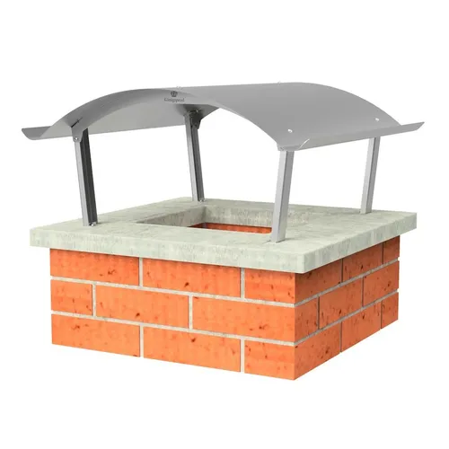 Produktbild Edelstahl Schornsteinabdeckung Regenhaube 700 x 700 mm
