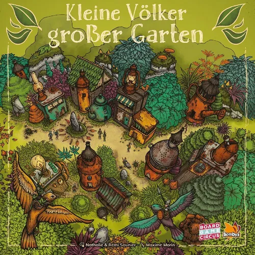 Kleine Völker, Großer Garten Brettspiel - Gesellschaftsspiel für die ganze Familie, fördert strategisches Denken und Kreativität beim Pflanzen und Gestalten des Gartens.