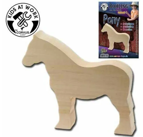 Corvus Experimentierkasten Schnitzholzrohling Pony 30mm