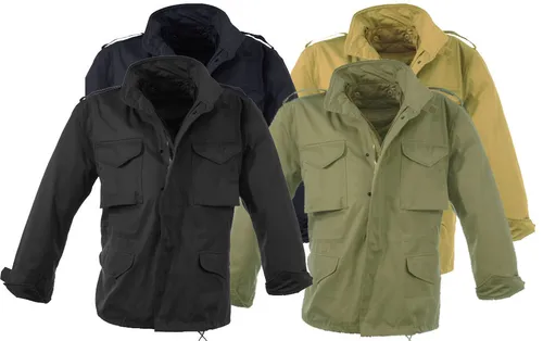 US Feldjacke M65 mit Futter schwarz, US Style, Größe S-5XL - NEU - Funktionsjacke mit warmem Futter, ideal für kalte Tage und im angesagten US-Stil erhältlich in den Größen S-5XL.