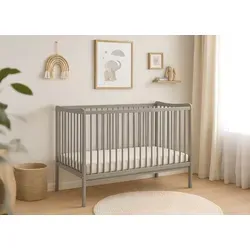 Baby Happy Bliss GRZES Babybett 120x60 cm Taupe