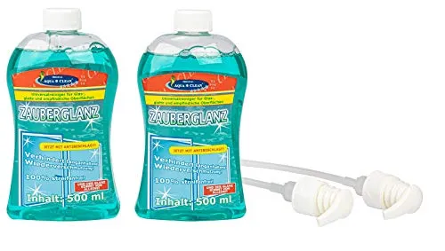 AQUA CLEAN Zauberglanz Konzentrat 2x 500ml Glasreiniger