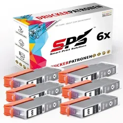6x Kompatibel Canon 6512B001 CLI551GY Druckerpatronen Grau für Canon Pixma MG7150