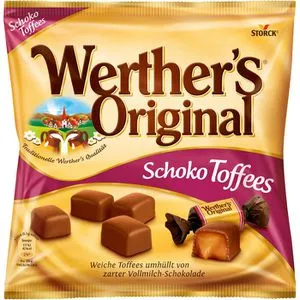 Werthers-Original Karamellbonbons, Schoko Toffees, 17 Stück, 180g