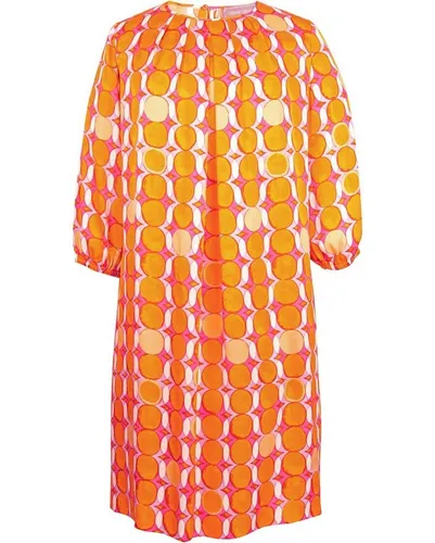 White Label Midikleid Midi-Kleid mit Retro-Muster