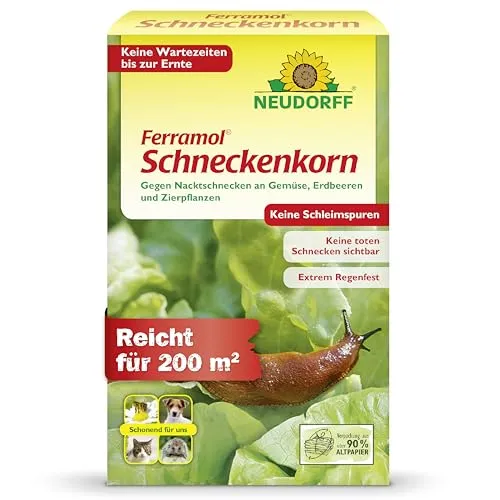 Neudorff Ferramol Schneckenkorn. Zuverlässiger und schneller Schneckenschutz. Als wirksames Mittel zur Schneckenabwehr auch für den ökologischen Landbau geeignet, 1x 1Kg