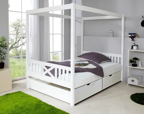 Ticaa Himmelbett Lino mit Schubkasten von TiCAA