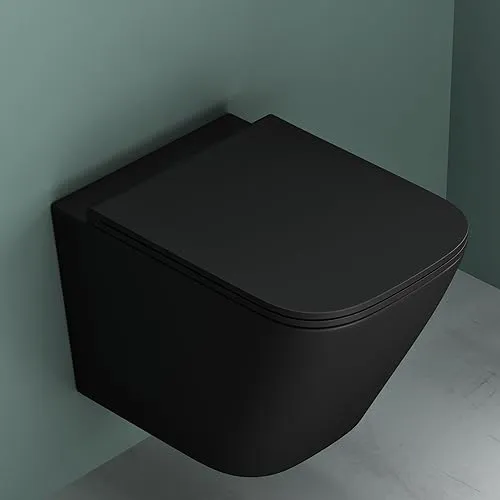 Mai & Mai Spülrandlos Wand-WC Aachen112 - Spülrandloses Hänge-WC mit Softclose WC-Sitz und pflegeleichter Oberfläche für einfache Reinigung – ideal für moderne Bäder.