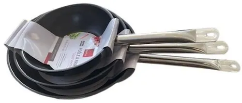 Baumalu Edelstahl Bratpfanne Ø 20 cm und Ø 28 cm