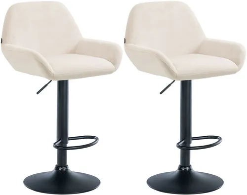 furnicato Barhocker Braga Set 2-teilig Creme