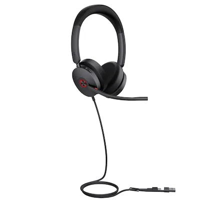 Yealink UH48 Dual Teams USB-C/A - Kabelgebundenes Stereo Headset - Headset mit Hybrid Active Noise Cancellation für ungestörte Konzentration und klare Kommunikation in jedem Umfeld. Ideal für Homeoffice und offene Büros.