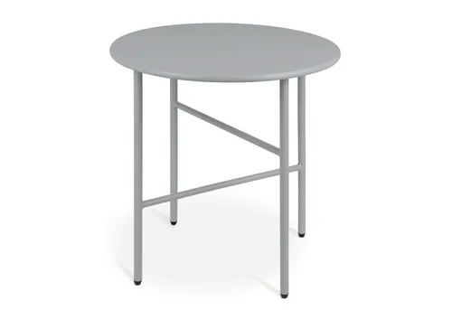 bomoe Beistelltisch Outdoor Rund Ø 44 cm – Kratzfester Gartentisch für In- & Outdoor - Beistelltisch aus robustem Metall, wetterfest und pflegeleicht. Ideal für Balkon, Terrasse oder Wohnzimmer, mit maximaler Belastbarkeit von 15 kg.