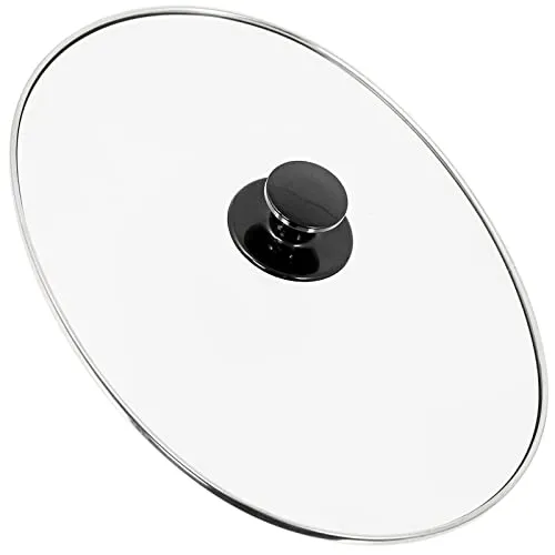 SPARES2GO Universeller großer ovaler Glasdeckel & Knaufgriff für 5,5-l-, 6-l- und 6,5-l-Schongarer