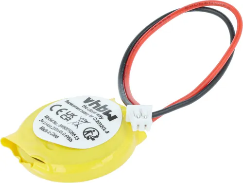 vhbw BIOS-Batterie kompatibel mit Dell Inspiron 9300, 9200, D500, D505, D510, 9400, D520, D600, D610, D620 Computer Notebook (200 mAh, 3 V, Li-Ion)