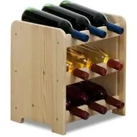 PROREGAL Weinregal Pinotwine C - 9 Flaschen aus massivem Kiefernholz - Elegantes Weinregal für 9 Flaschen aus robustem, unbehandeltem Kiefernholz. Ideal für die stilvolle Lagerung deiner Weinsammlung. Einfacher Aufbau und in verschiedenen Farben erhältlich.