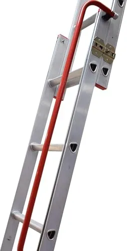 BPS Aluminium-Bodentreppe 2-teilig mit Handlauf und D-Sprossen